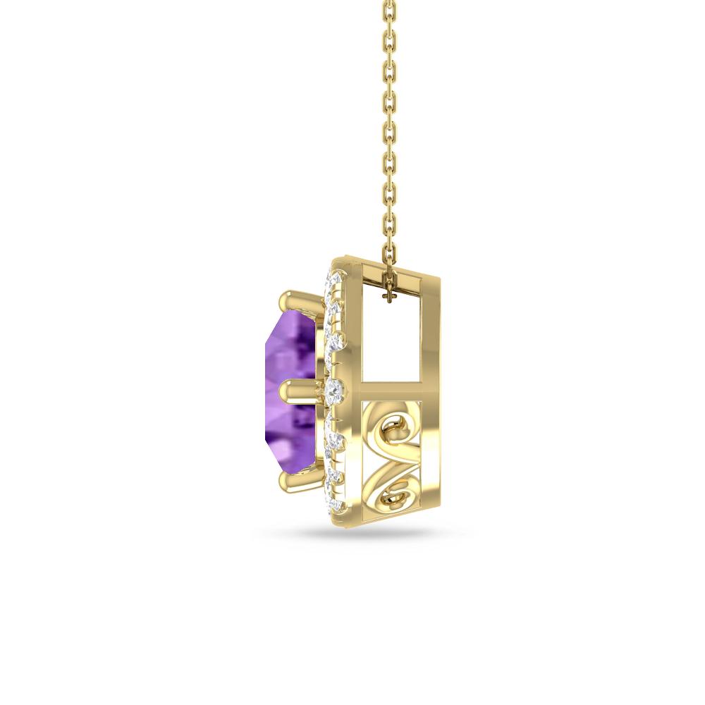 Yellow Gold - Amethyst