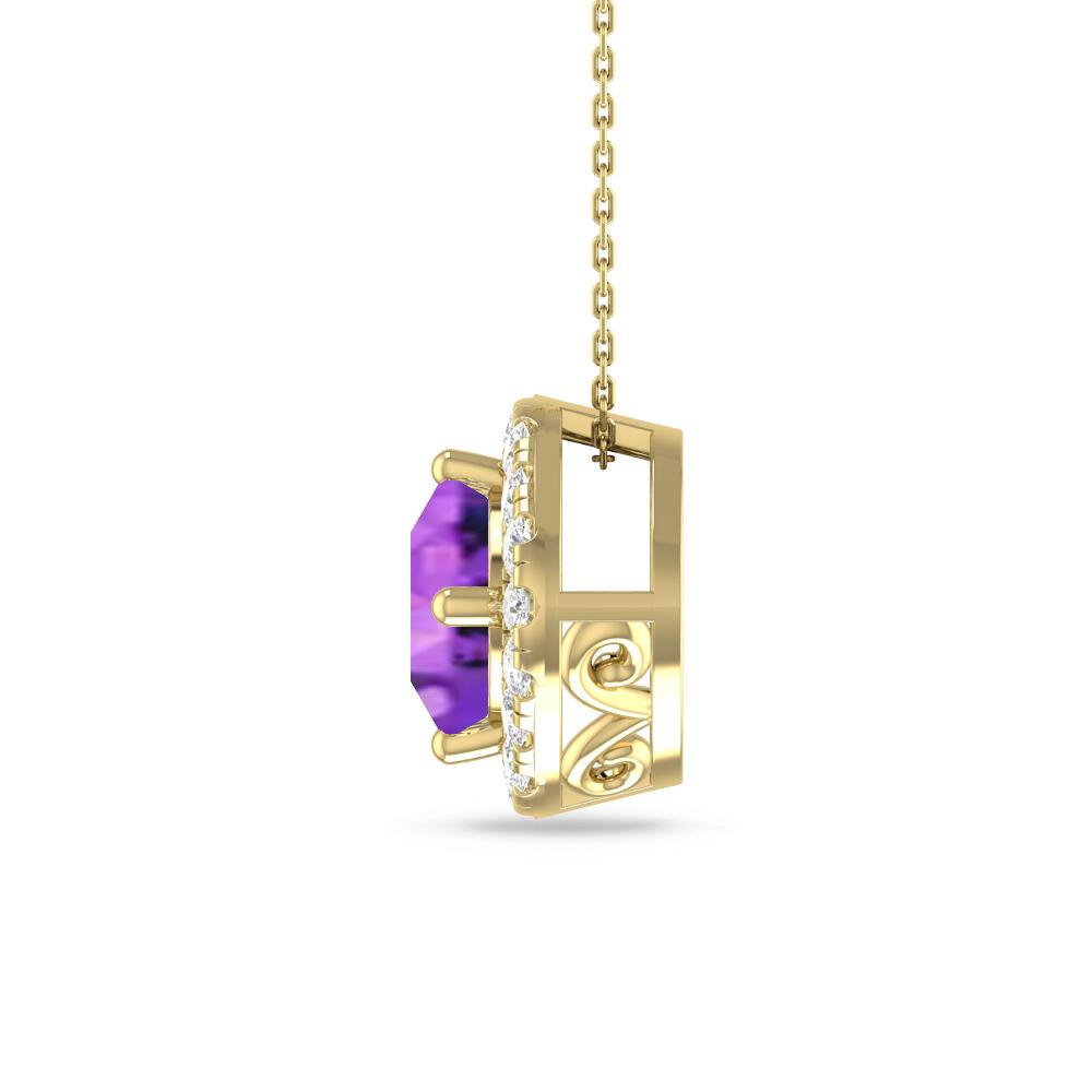 Yellow Gold - Amethyst