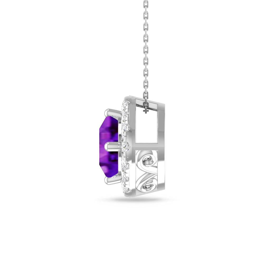 White Gold - Amethyst