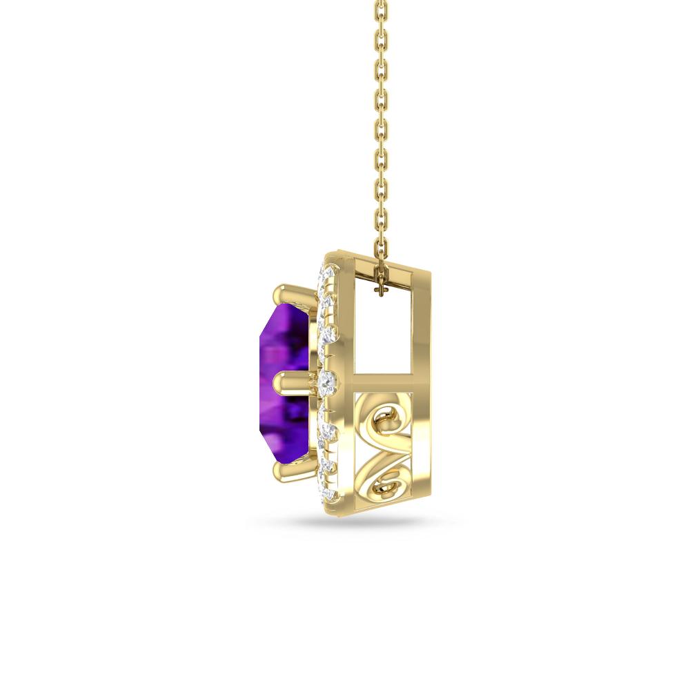 Yellow Gold - Amethyst