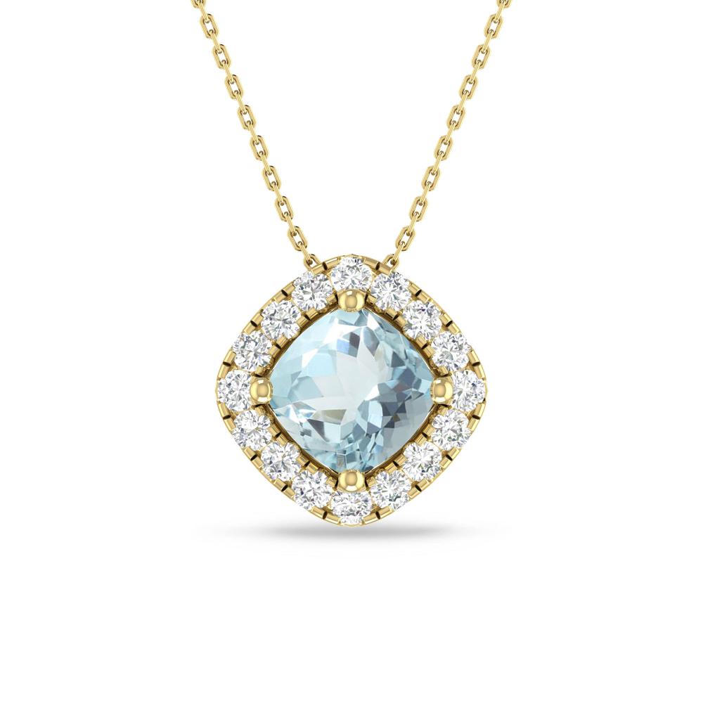 Yellow Gold - Aquamarine