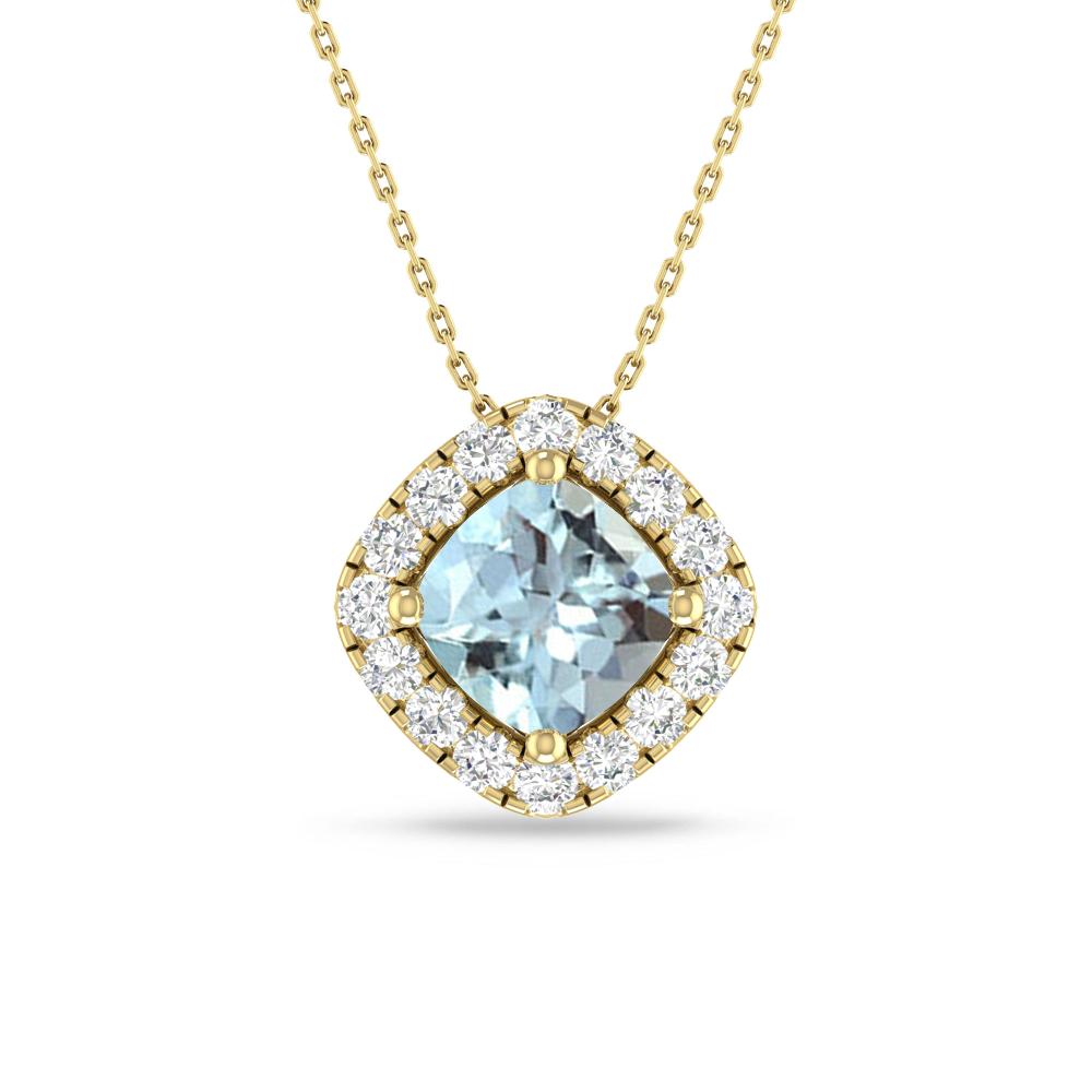 Yellow Gold - Aquamarine