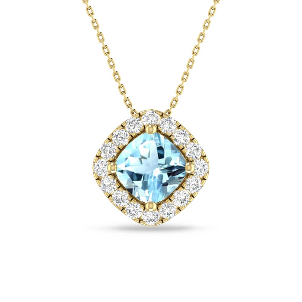 Yellow Gold - Aquamarine