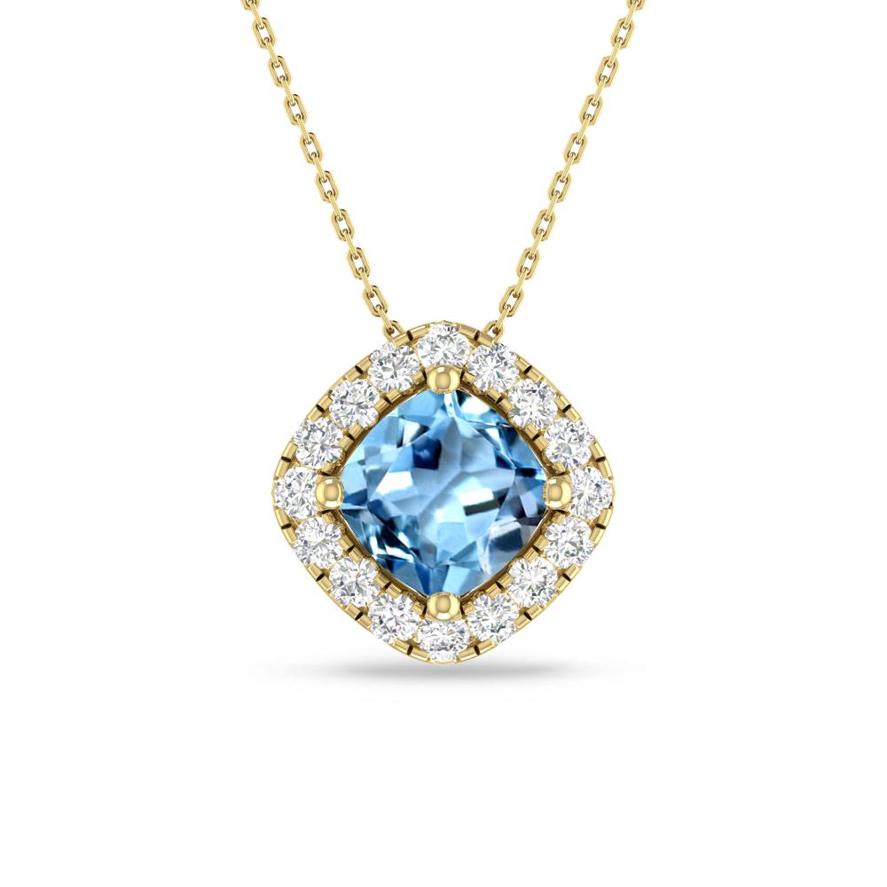 Yellow Gold - Aquamarine