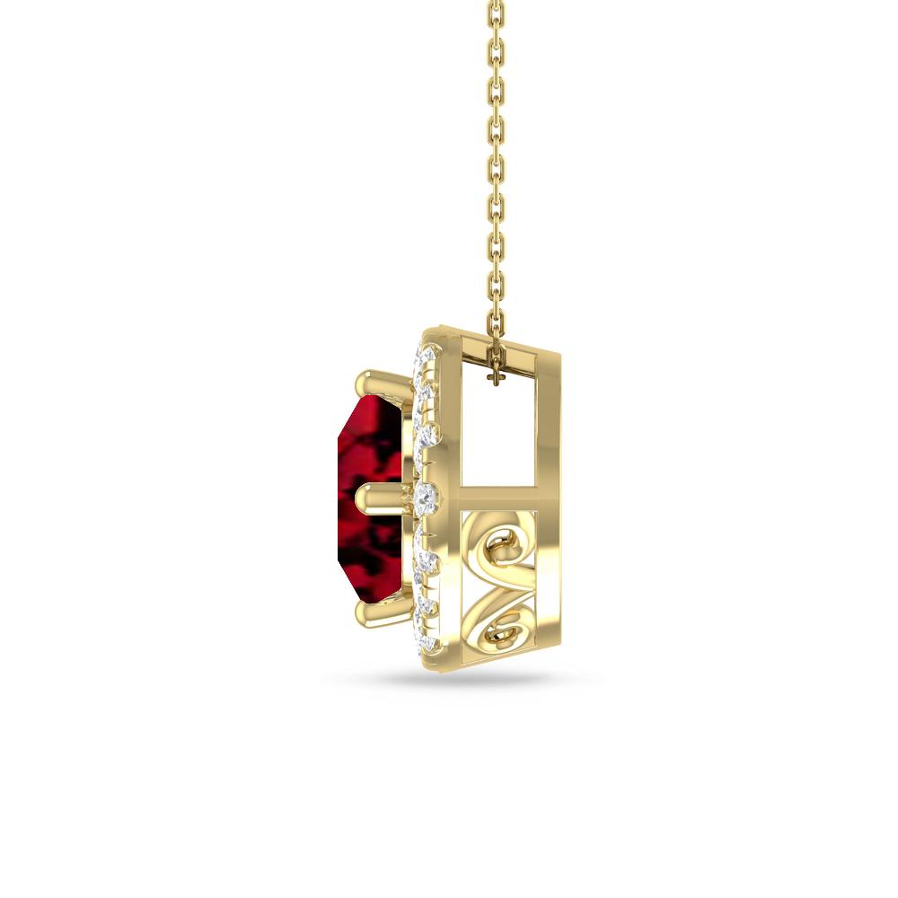 Yellow Gold - Garnet