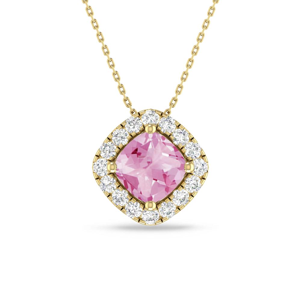 Yellow Gold - Pink Tourmaline