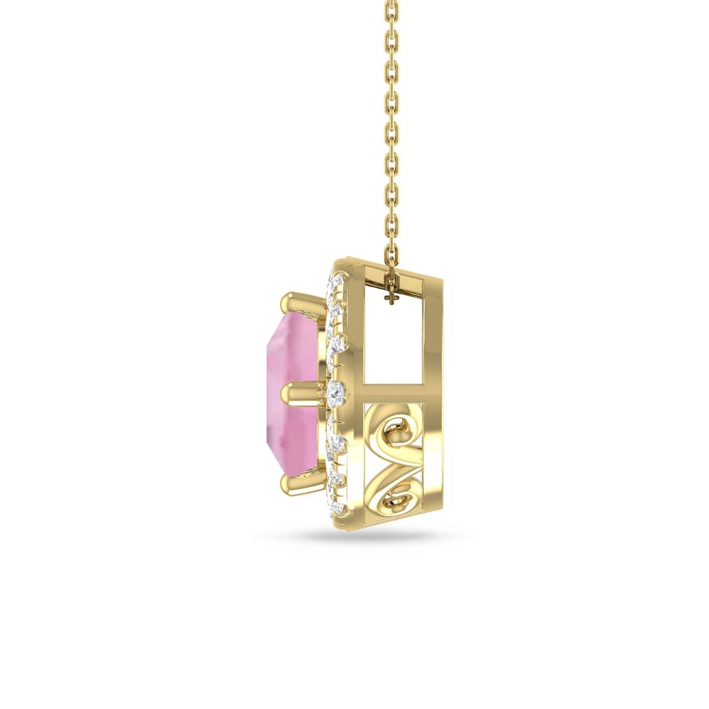 Yellow Gold - Pink Tourmaline