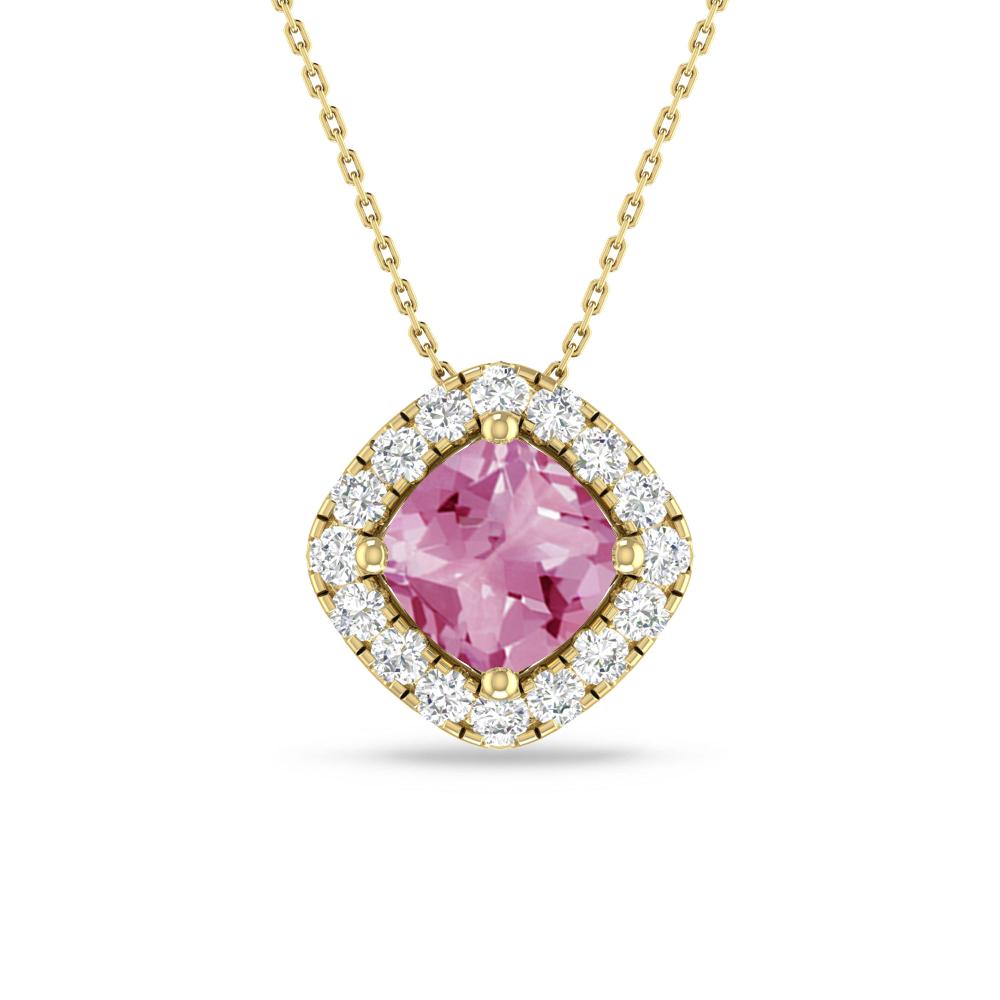 Yellow Gold - Pink Tourmaline
