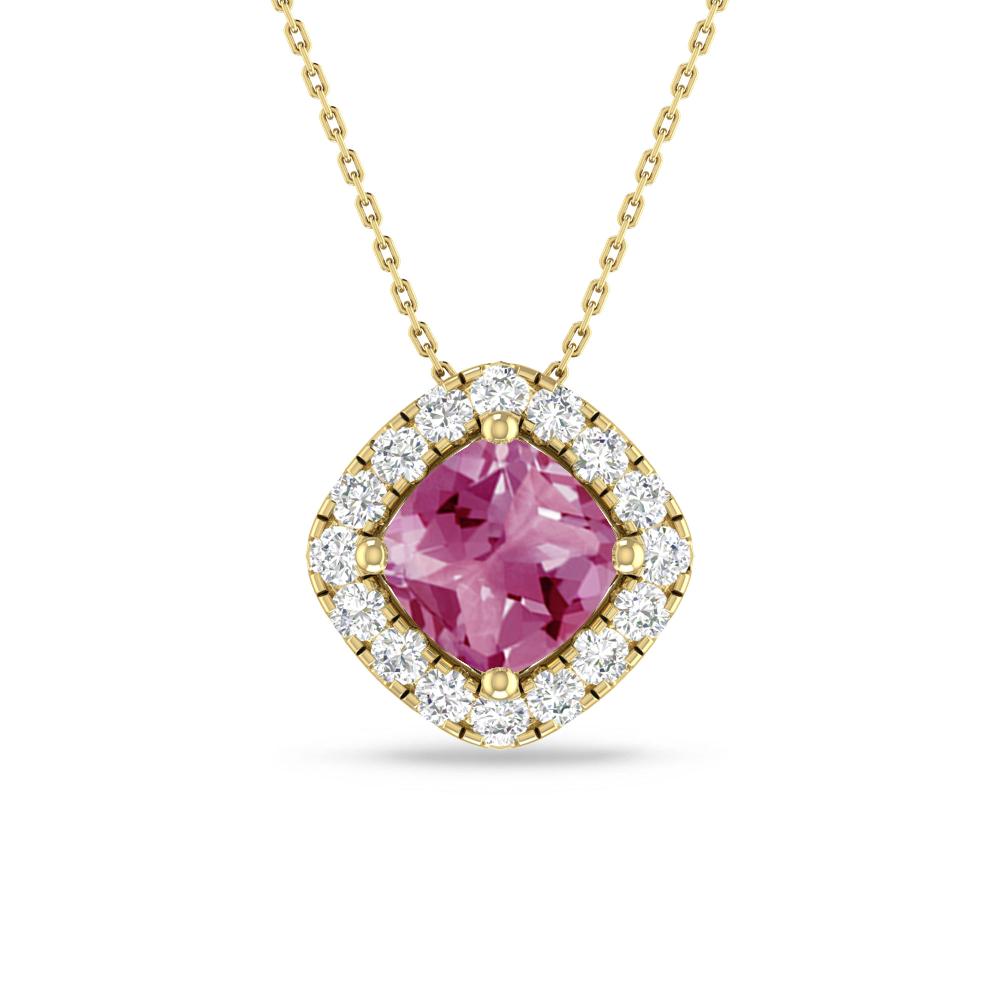 Yellow Gold - Pink Tourmaline