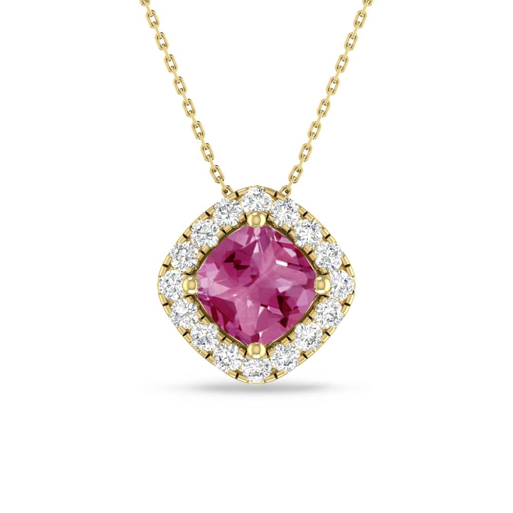 Yellow Gold - Pink Tourmaline