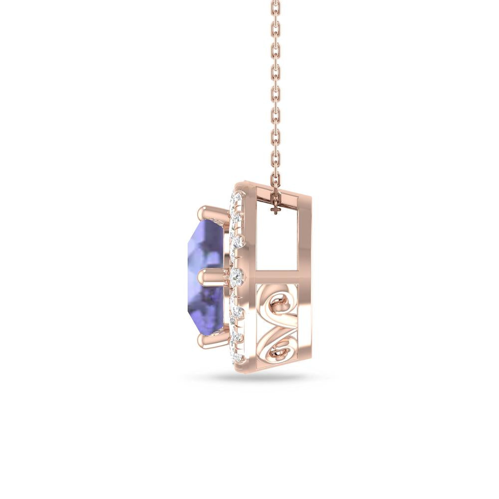 Rose Gold - Tanzanite