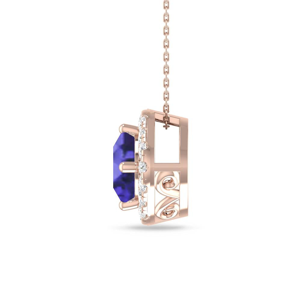 Rose Gold - Tanzanite