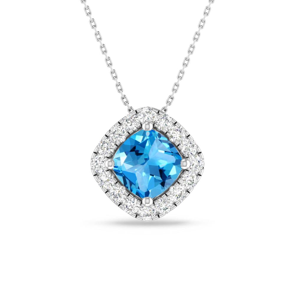White Gold - Blue Topaz