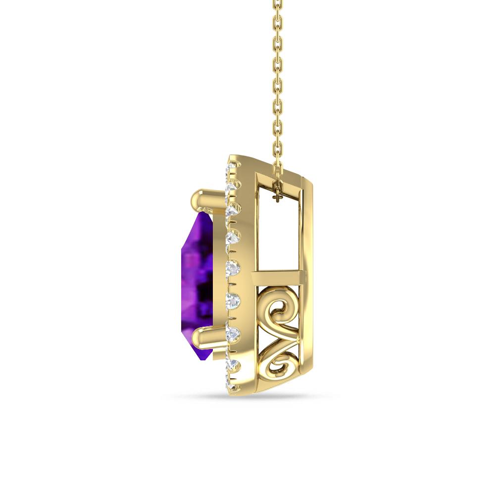 Yellow Gold - Amethyst