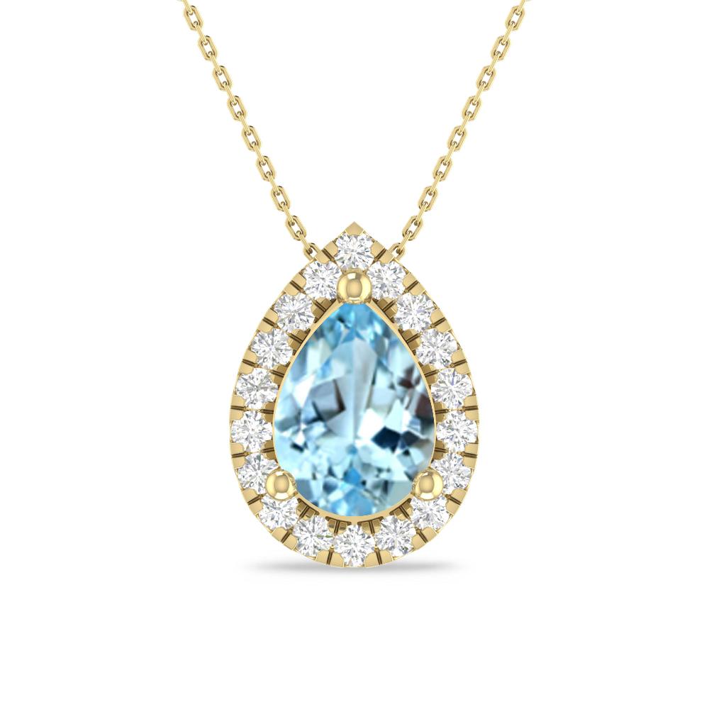 Yellow Gold - Aquamarine