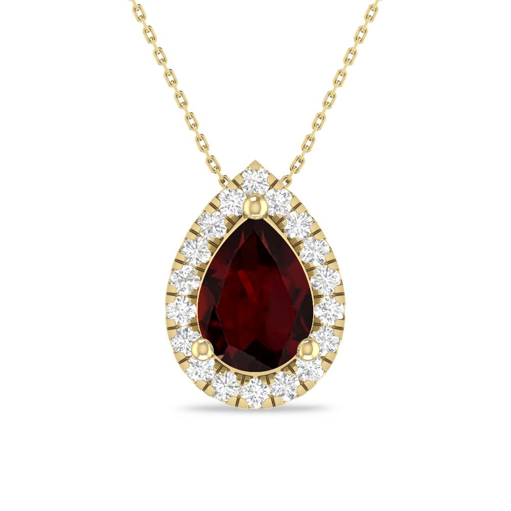 Yellow Gold - Garnet