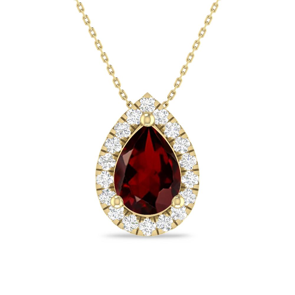 Yellow Gold - Garnet