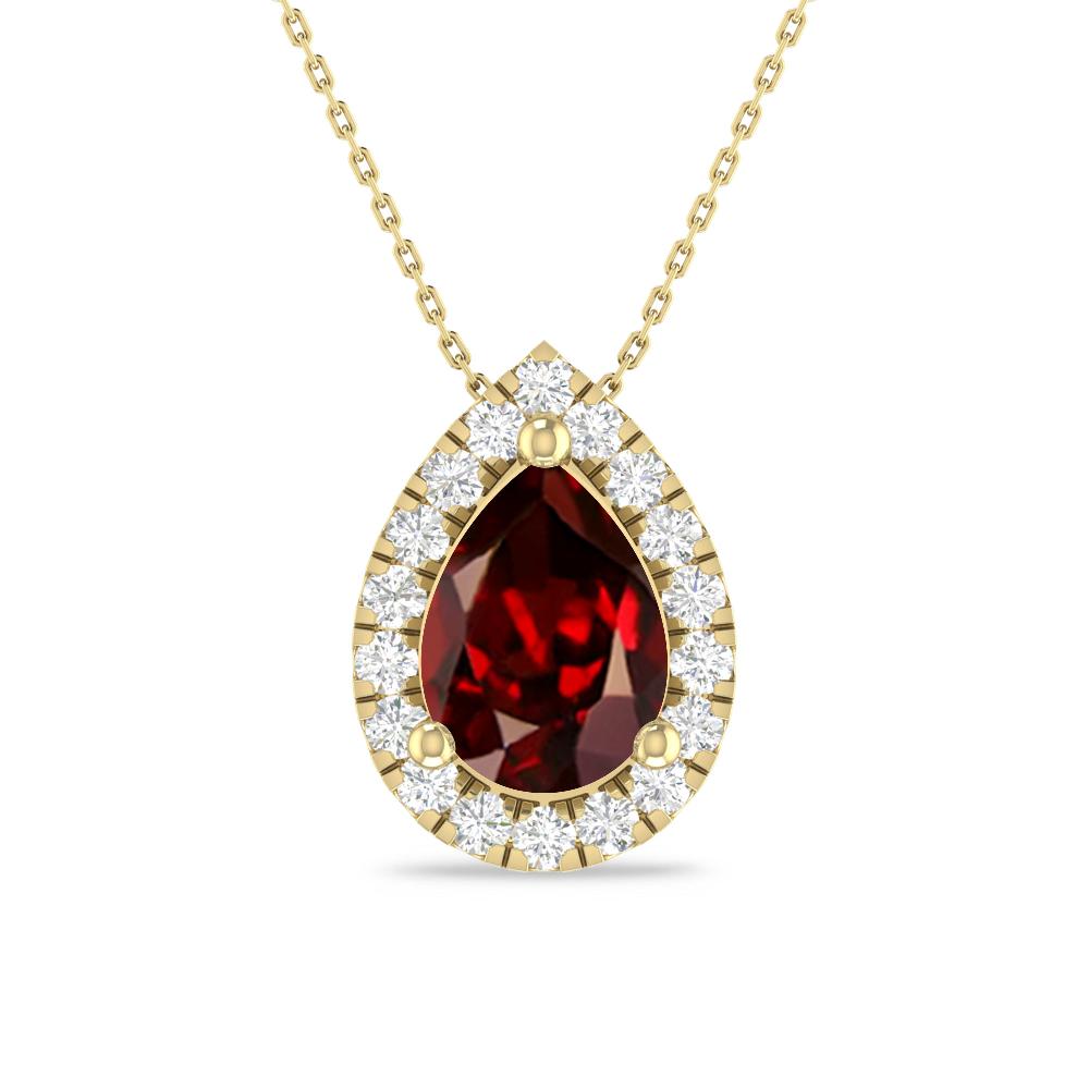 Yellow Gold - Garnet
