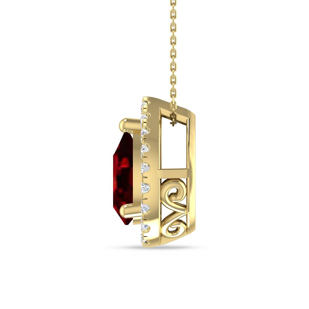 Yellow Gold - Garnet