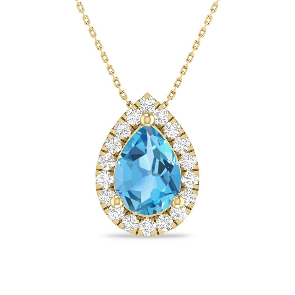 White Gold - Blue Topaz