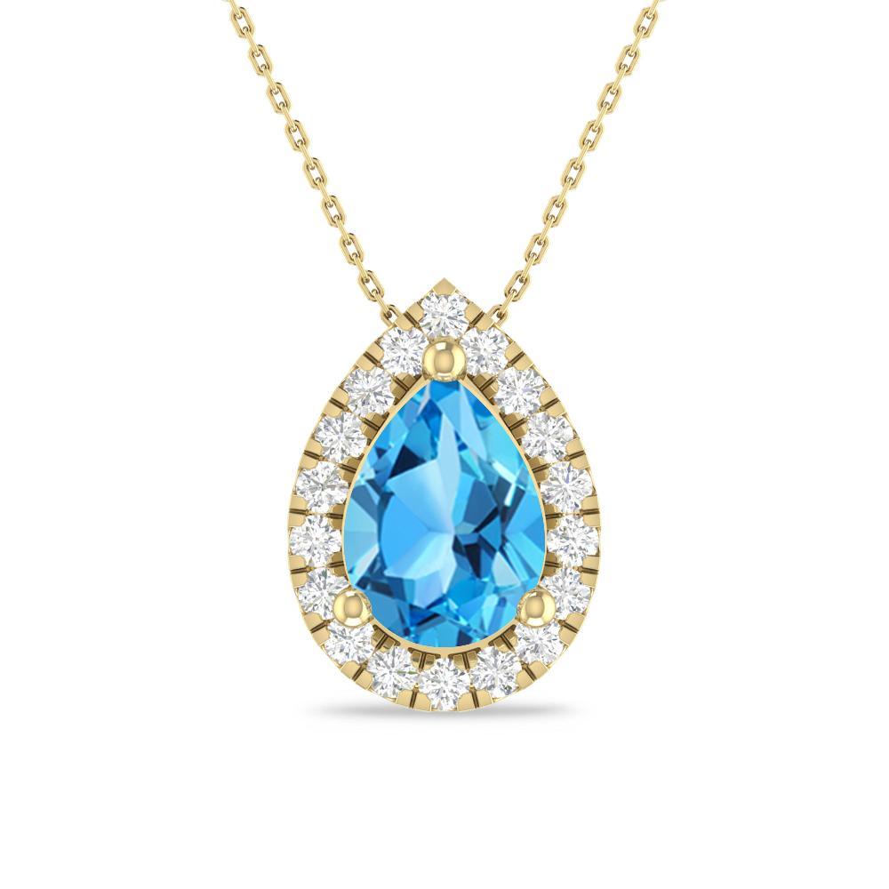 White Gold - Blue Topaz