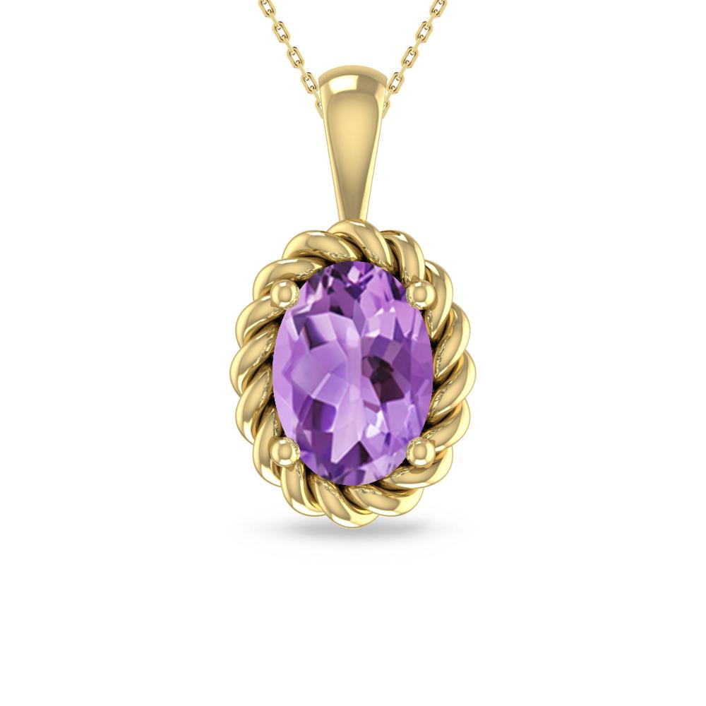 Yellow Gold - Amethyst