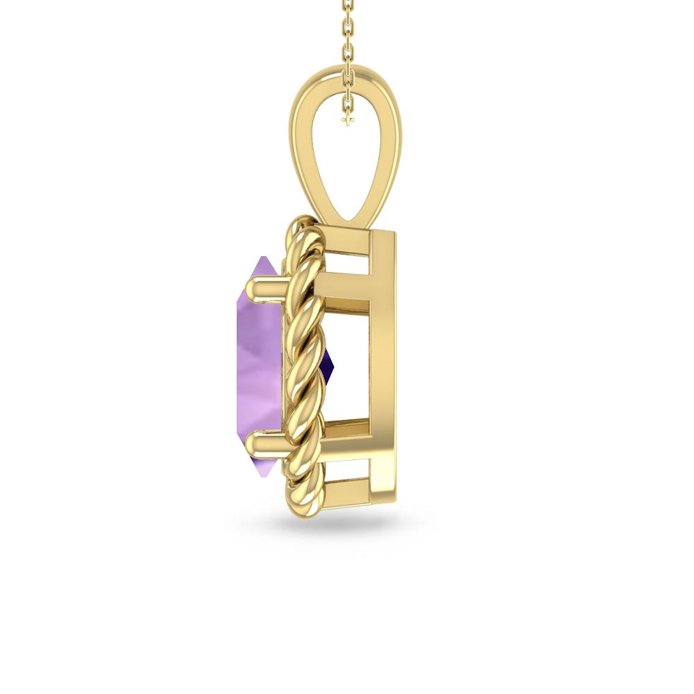 Yellow Gold - Amethyst