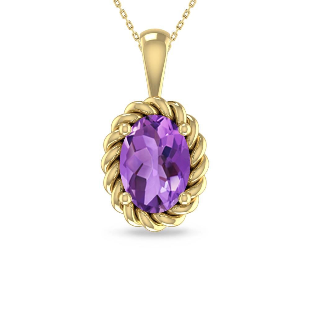 Yellow Gold - Amethyst