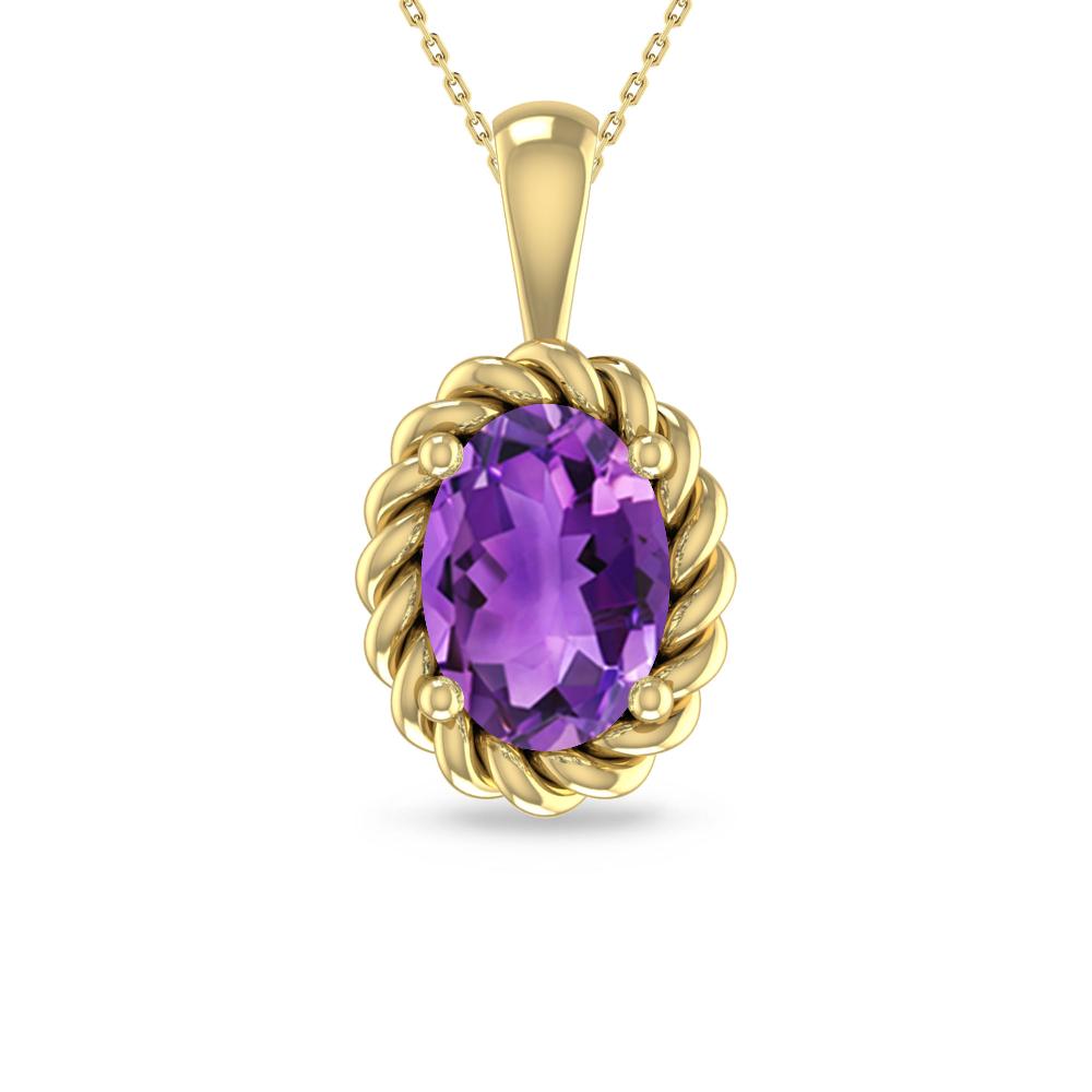 Yellow Gold - Amethyst