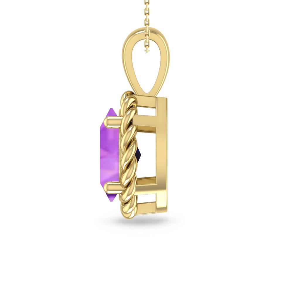 Yellow Gold - Amethyst