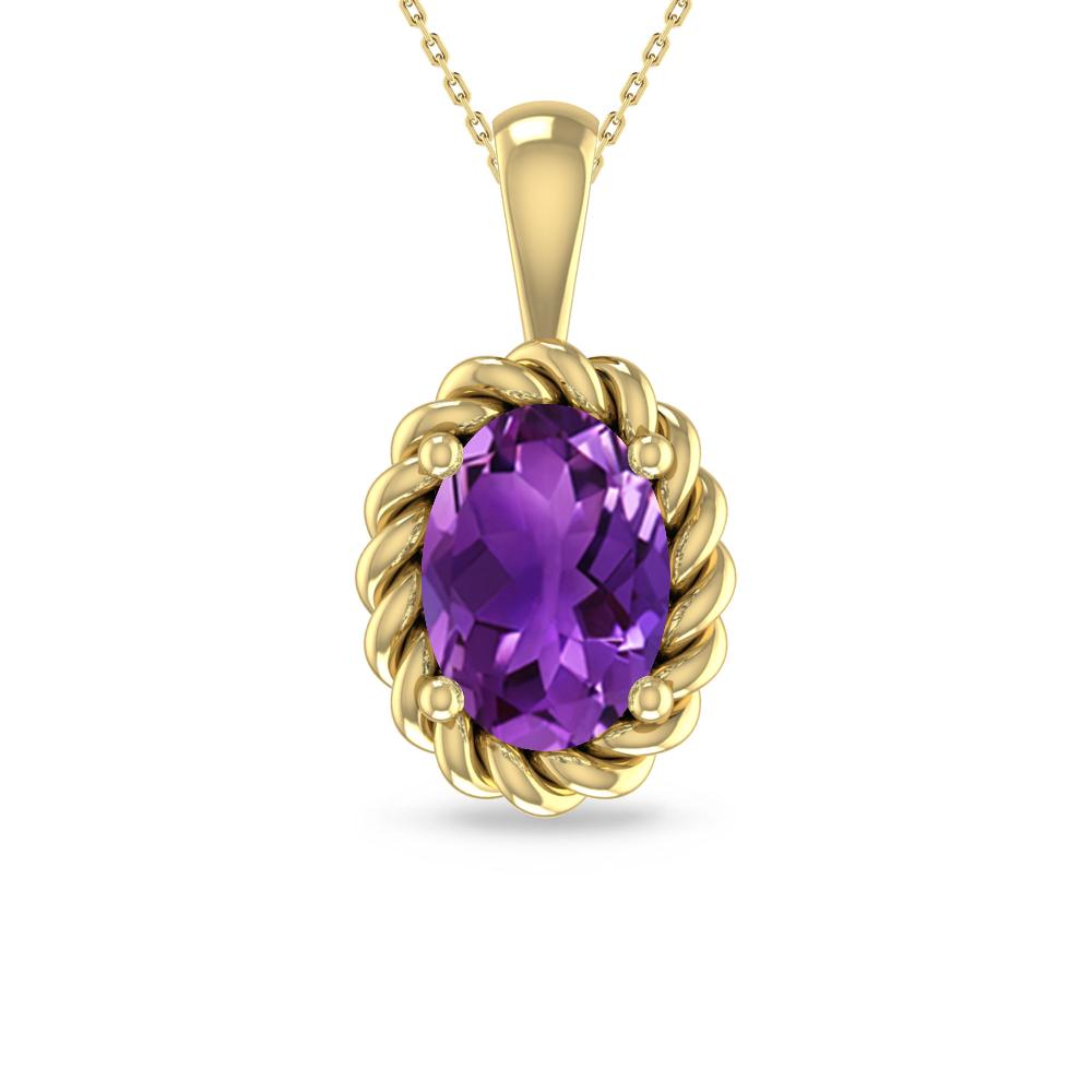 Yellow Gold - Amethyst