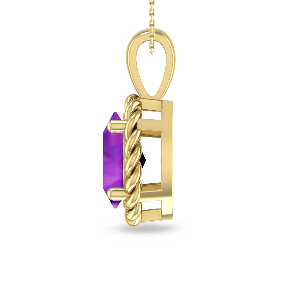 Yellow Gold - Amethyst