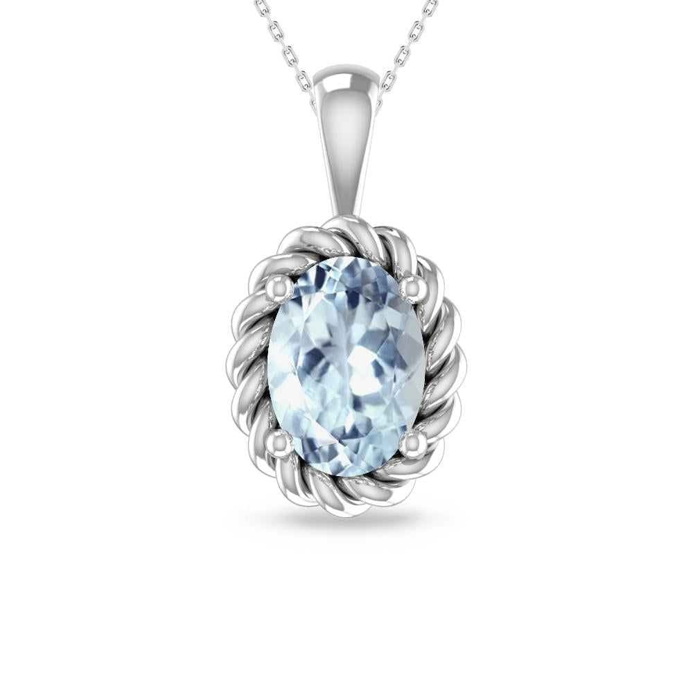 White Gold - Aquamarine