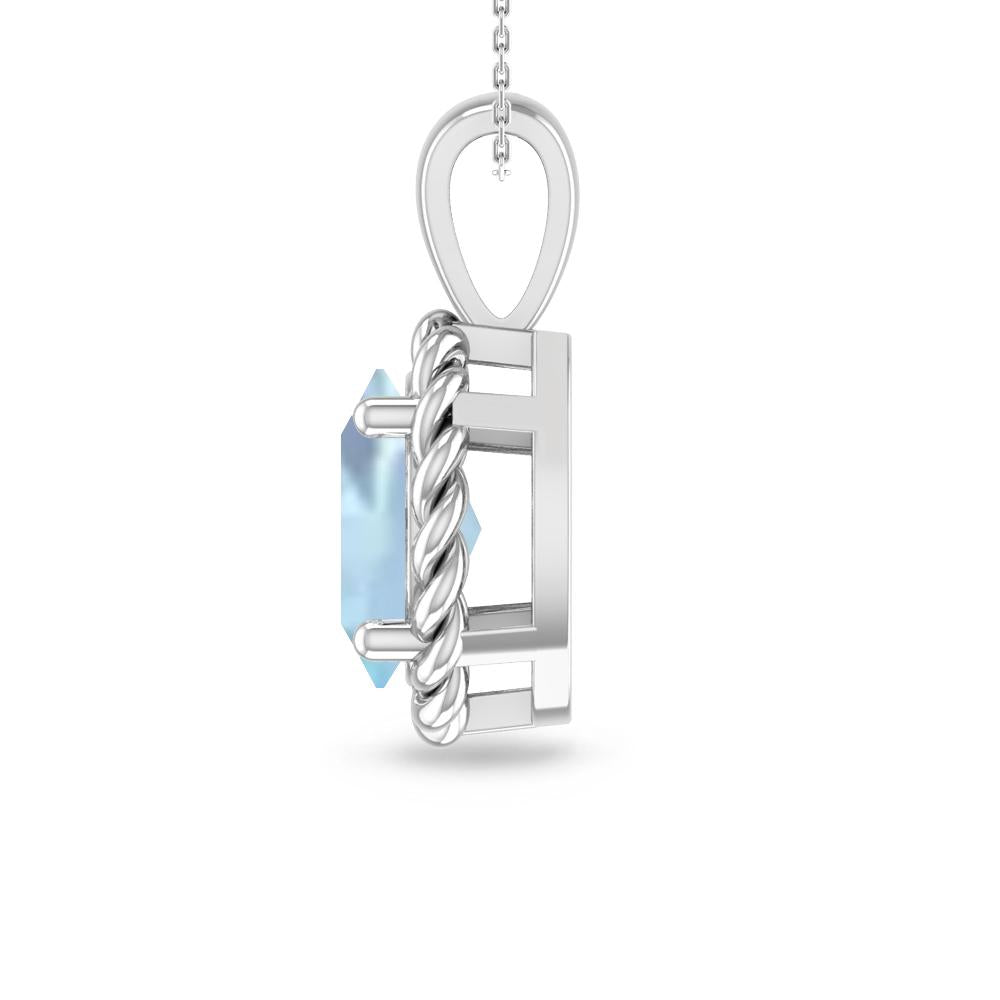 White Gold - Aquamarine