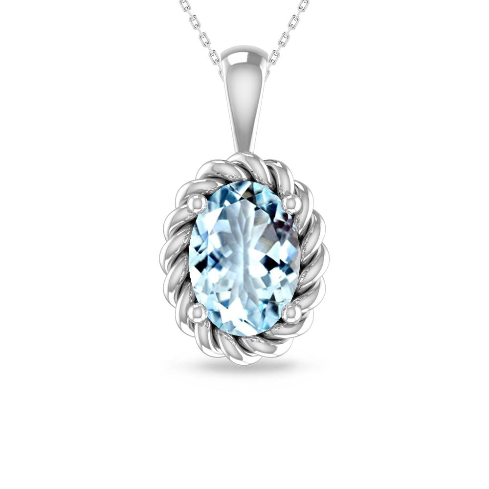 White Gold - Aquamarine