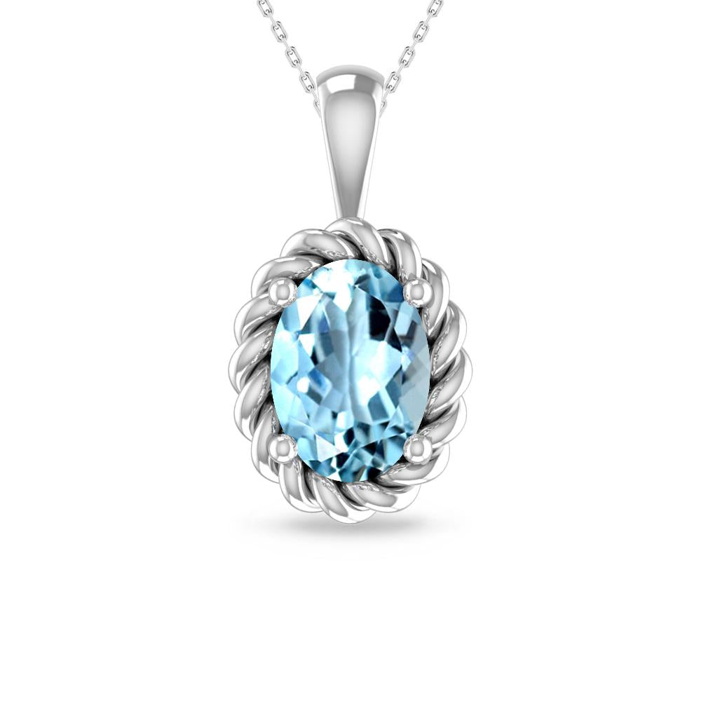 White Gold - Aquamarine