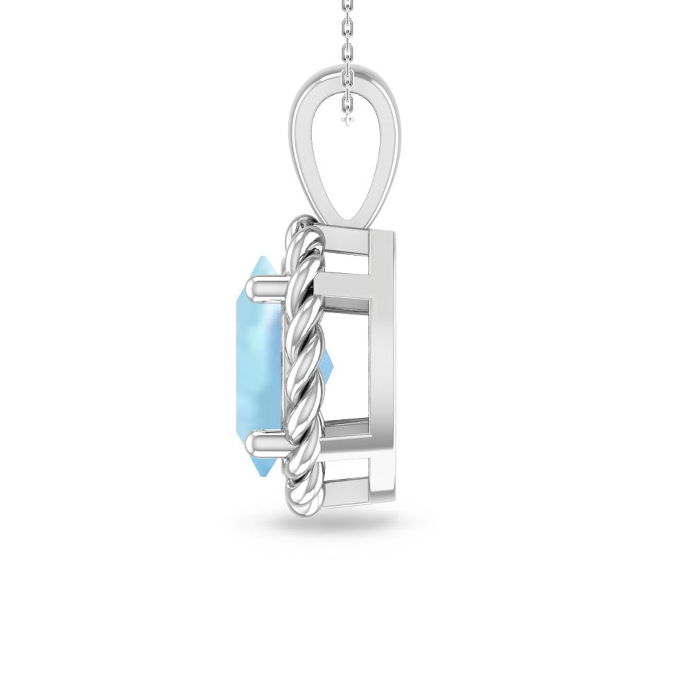 White Gold - Aquamarine