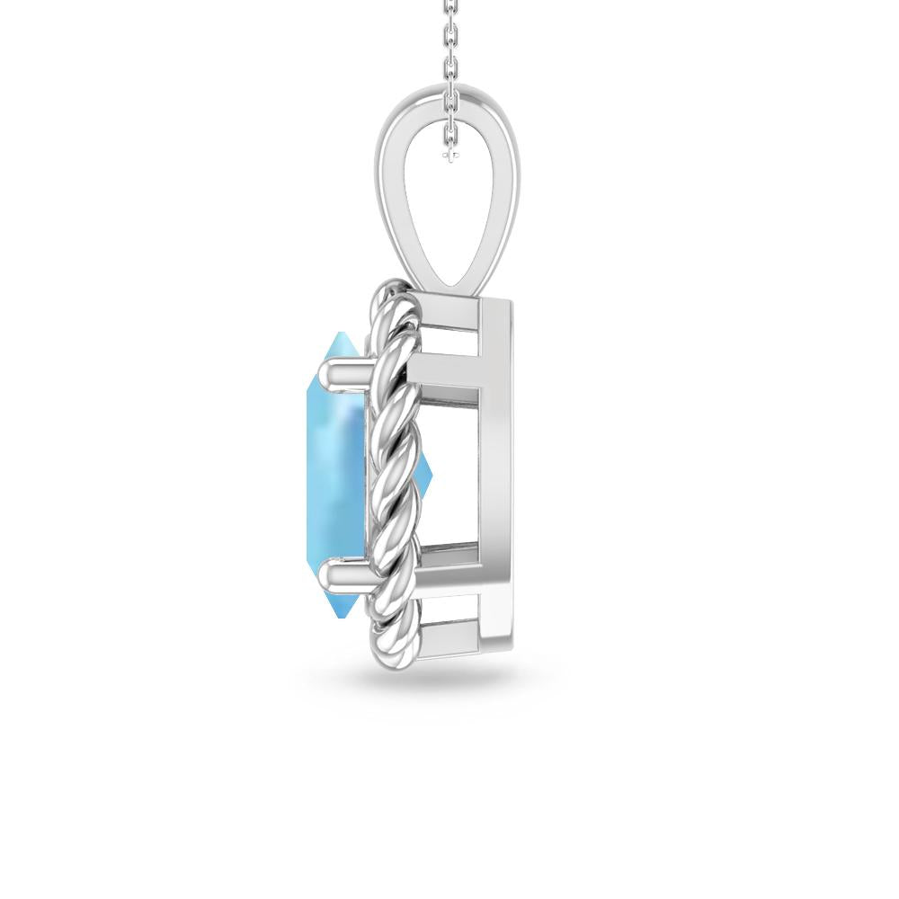 White Gold - Aquamarine