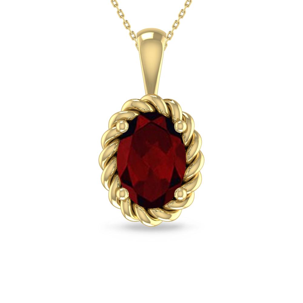 Yellow Gold - Garnet