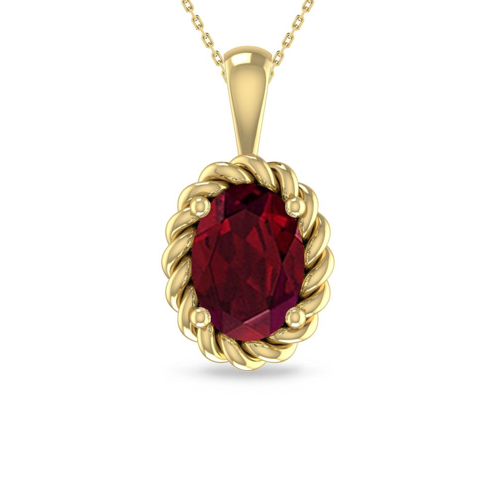 Yellow Gold - Garnet