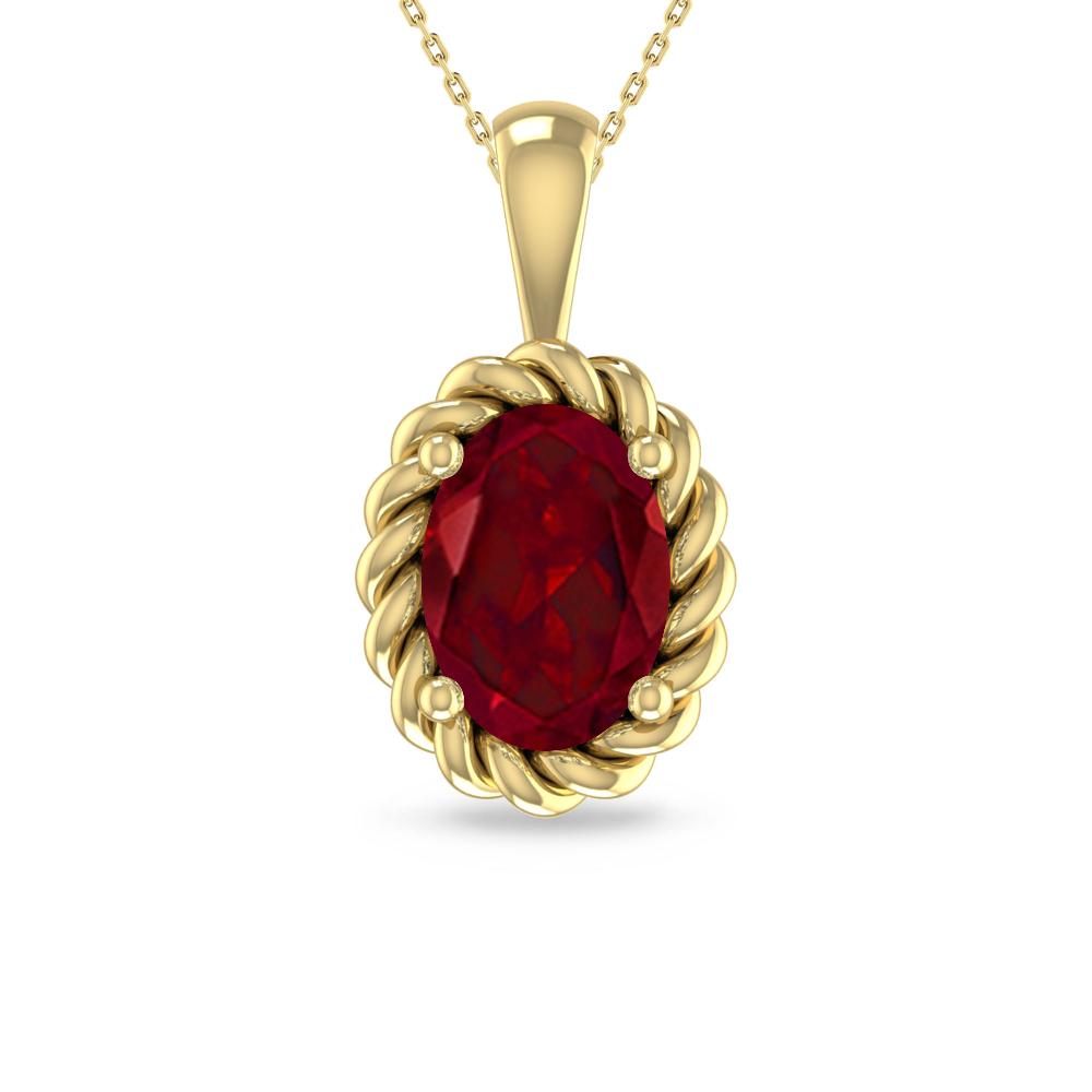 Yellow Gold - Garnet