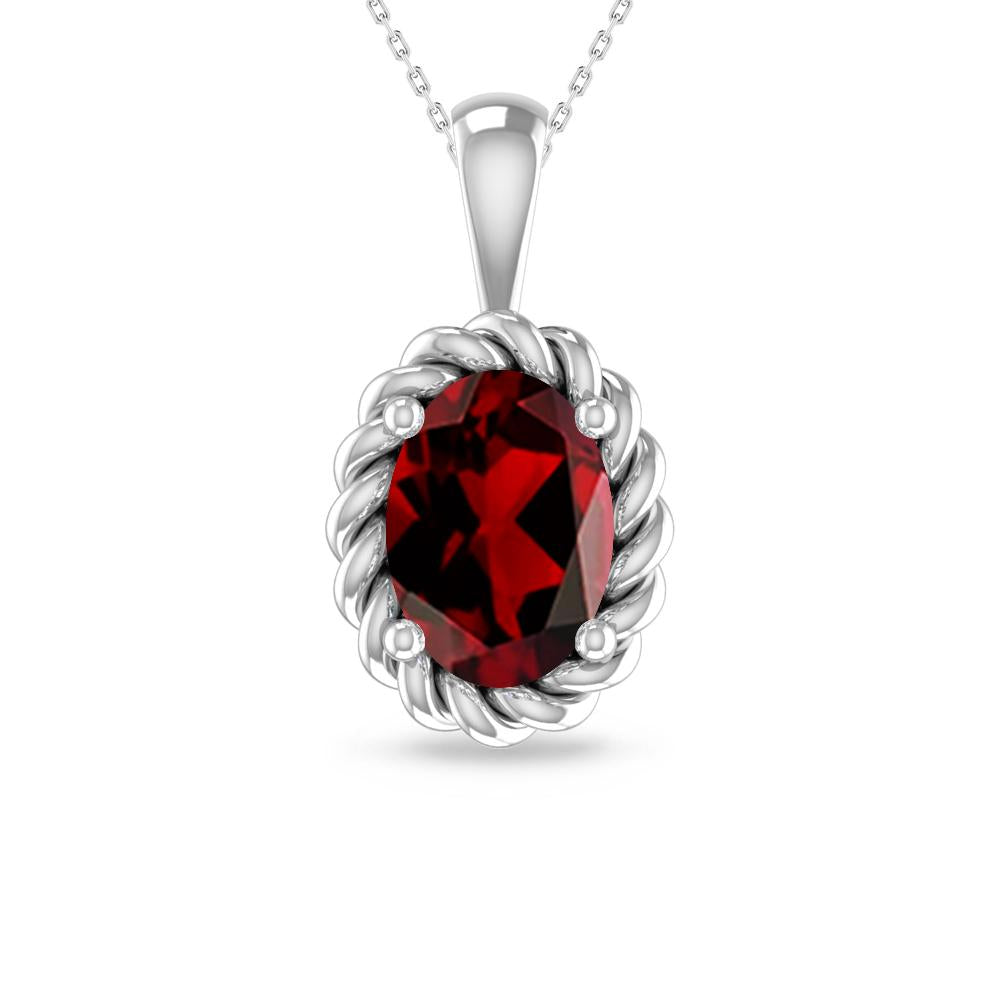 White Gold - Garnet