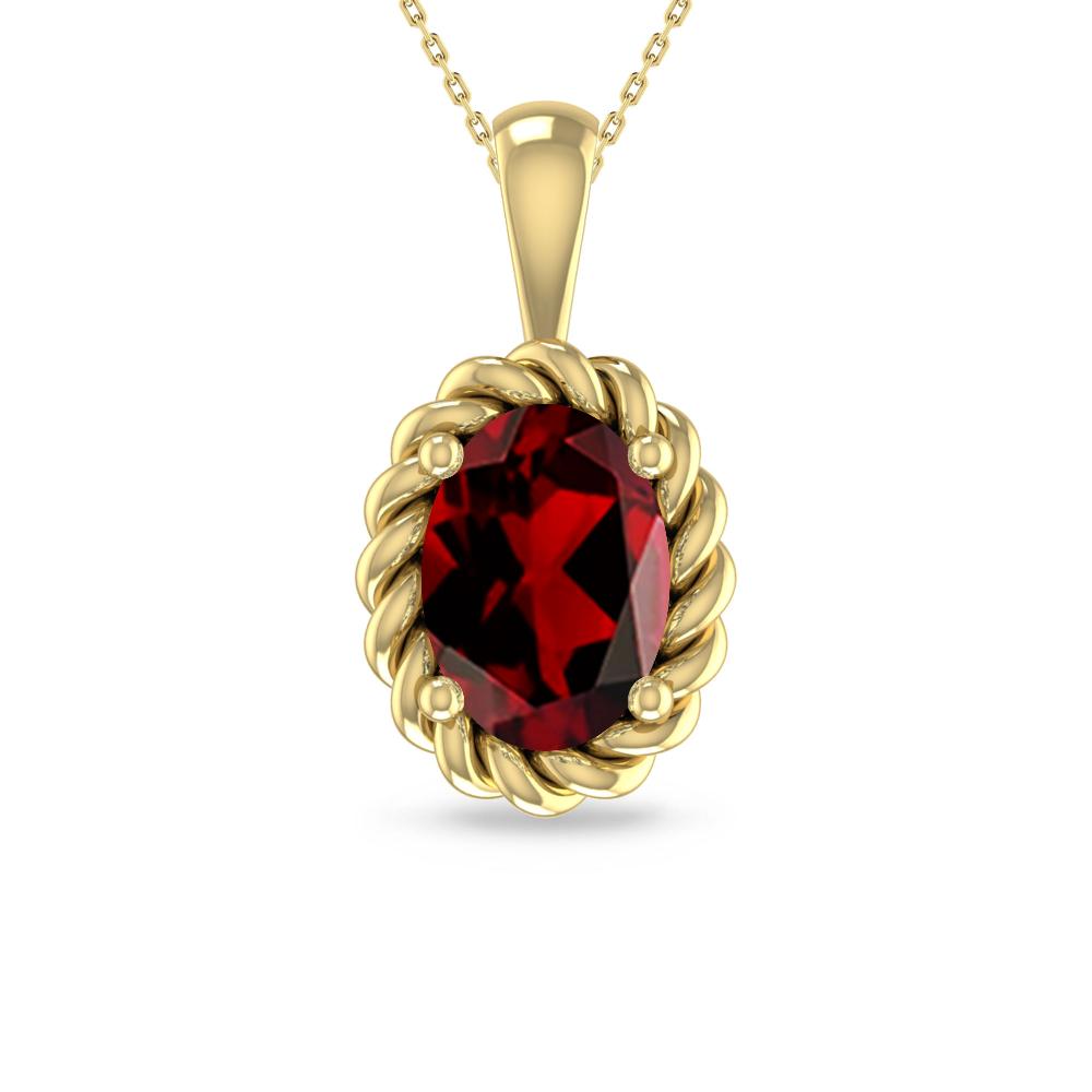 Yellow Gold - Garnet