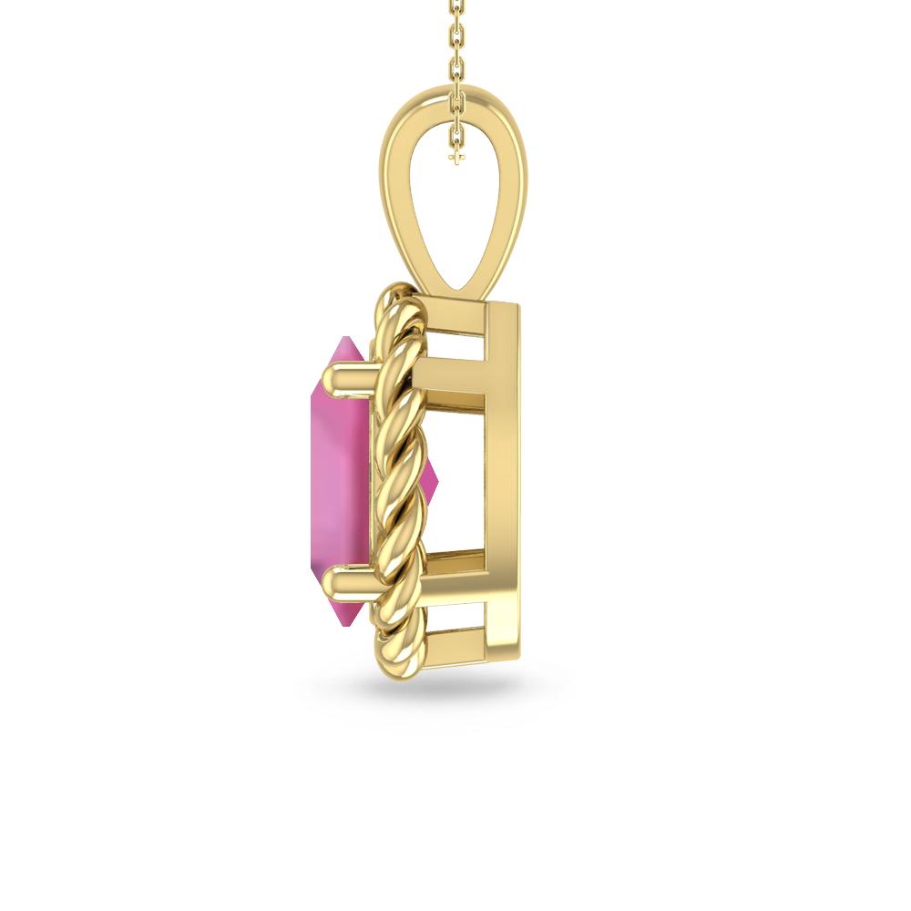 Yellow Gold - Pink Tourmaline