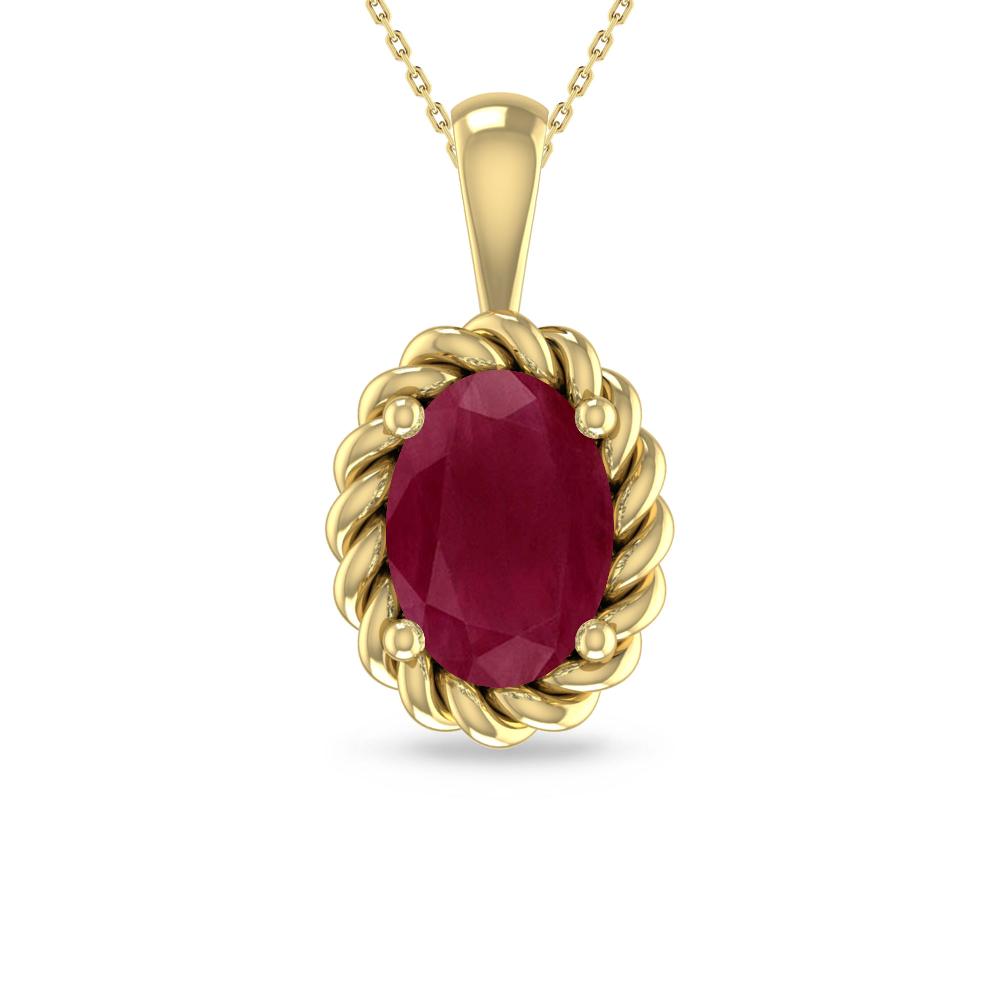 Yellow Gold - Ruby