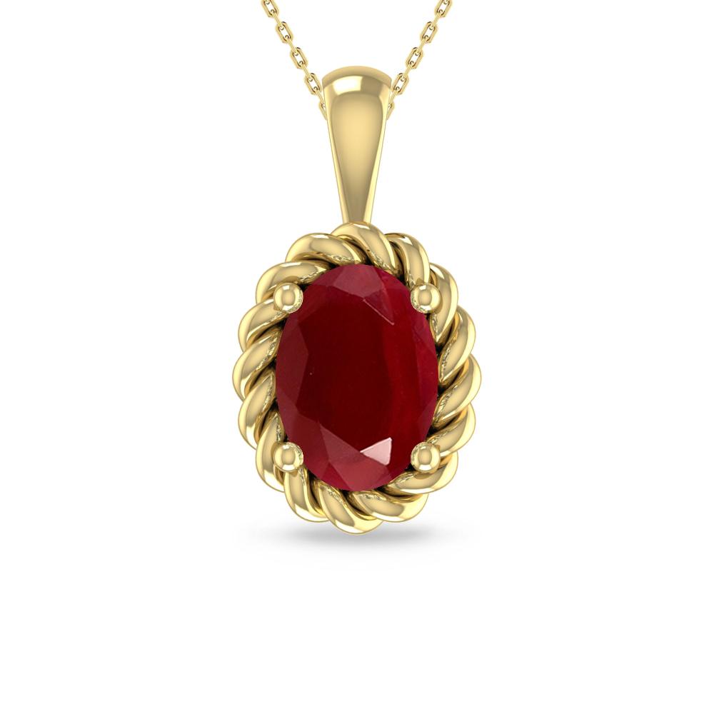 Yellow Gold - Ruby