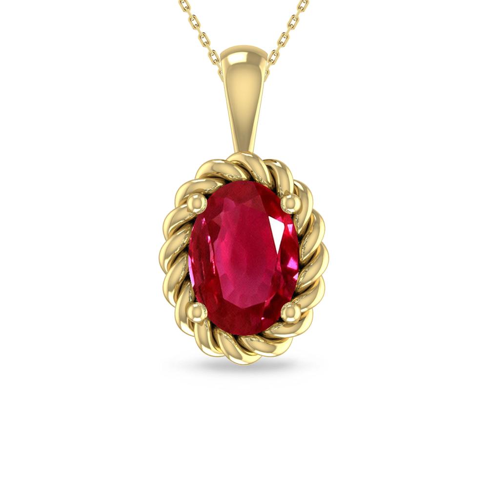 Yellow Gold - Ruby