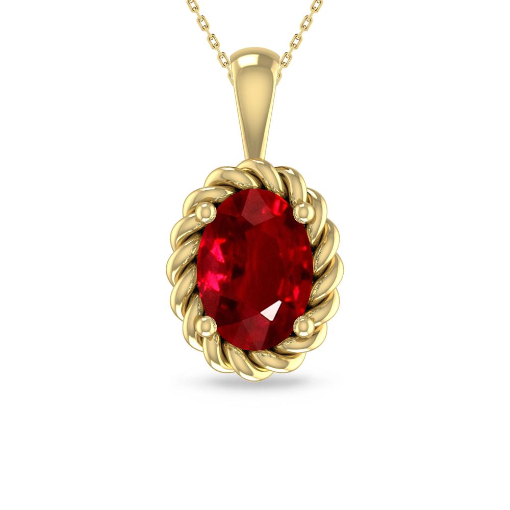 Yellow Gold - Ruby