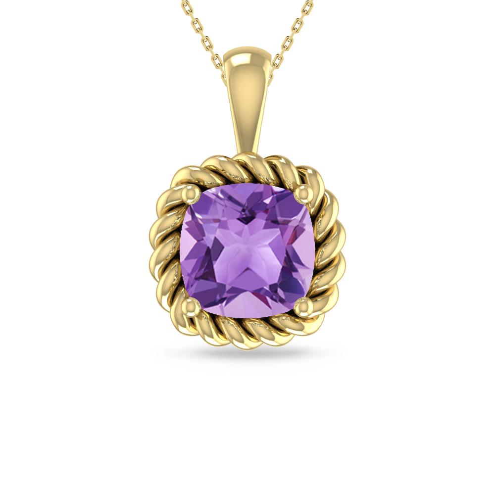Yellow Gold - Amethyst