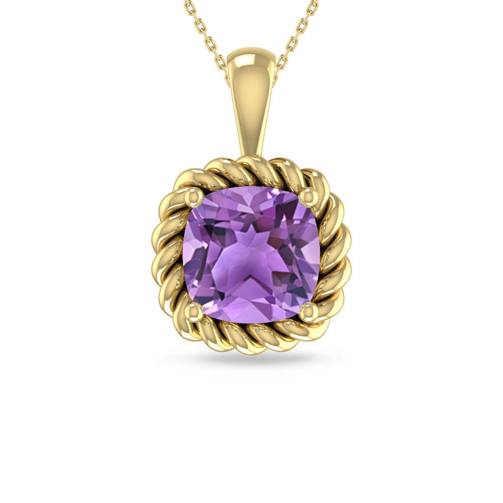 Yellow Gold - Amethyst